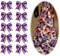 10 PCS 4th of July Patriotic Bows – Red & Blue Burlap Wreath Bows with Stars & Stripes, Memorial Day, Independence Day, Veterans Day Front Door & Craft Decorations